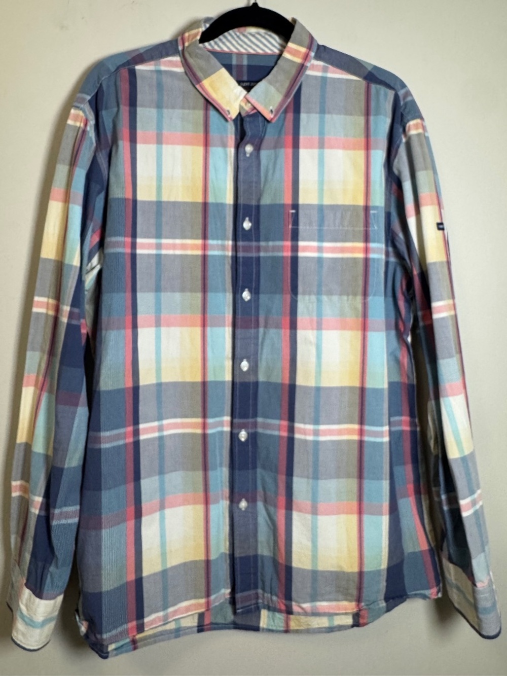 Saint James Multicolor Plaid Button-Down Shirt XXL